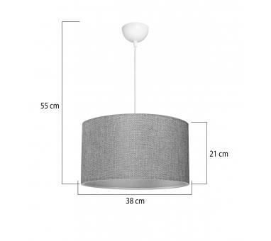 Heronia ΗΚΡ-04 ΓΚΡΙ Φ40 1/L ΚΡΕΜΑΣΤΟ ΑΜΠΑΖΟΥΡ ΚΥΛΙΝΔΡΟΣ