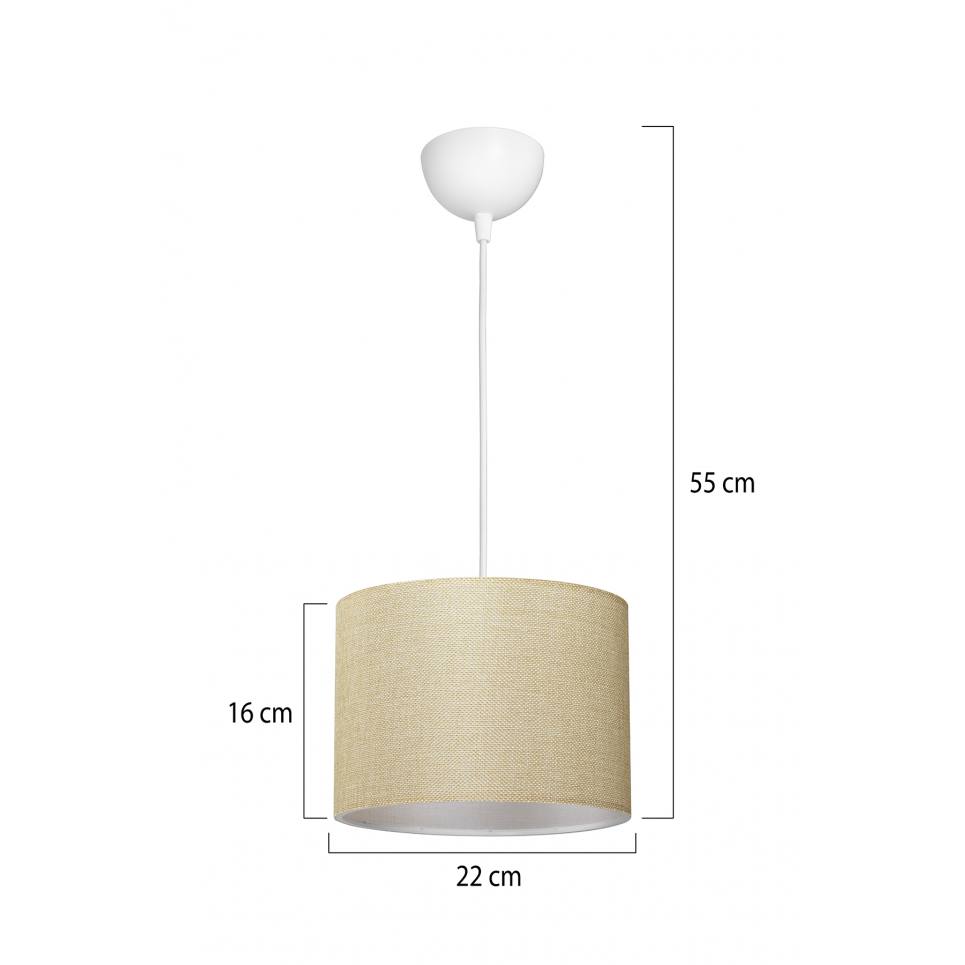 Heronia HKP-02 ΜΠΕΖ Φ22 1/L ΚΡΕΜΑΣΤΟ ΑΜΠΑΖΟΥΡ ΚΥΛΙΝΔΡΟΣ