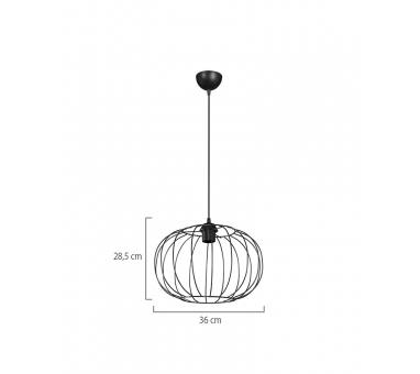 Heronia DM-06 BLACK 1/L ΟΒΑΛ ΚΡΕΜΑΣΤΟ ΣΥΡΜΑΤΙΝΟ