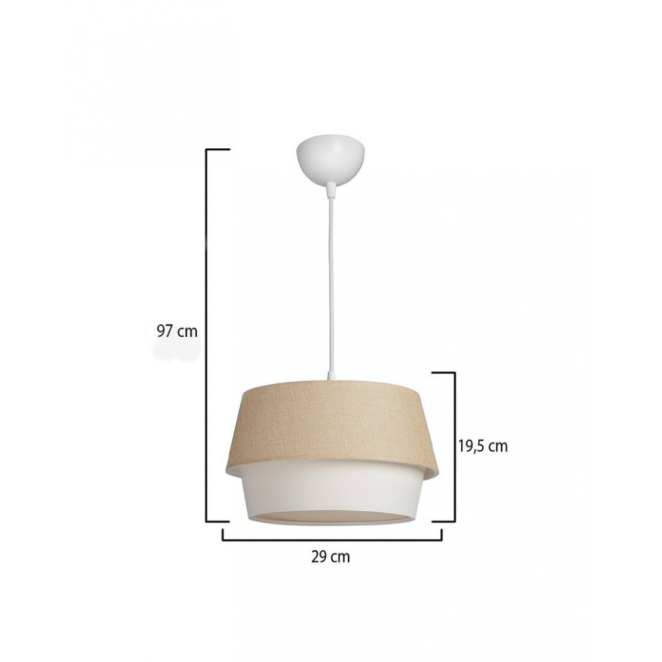 Heronia HKP-100 Φ30 ΜΠΕΖ/ΚΡΕΜ 1/L ΔΙΠΛΟ ΚΡΕΜΑΣΤΟ ΑΜΠΑΖΟΥΡ