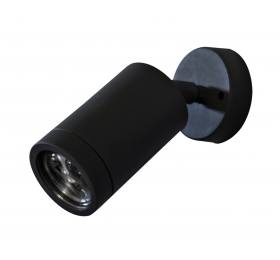Heronia C-01ΚΕΥ BLACK 1/Φ ΣΠΟΤ ΣΠΑΣ.GU10LED-EL