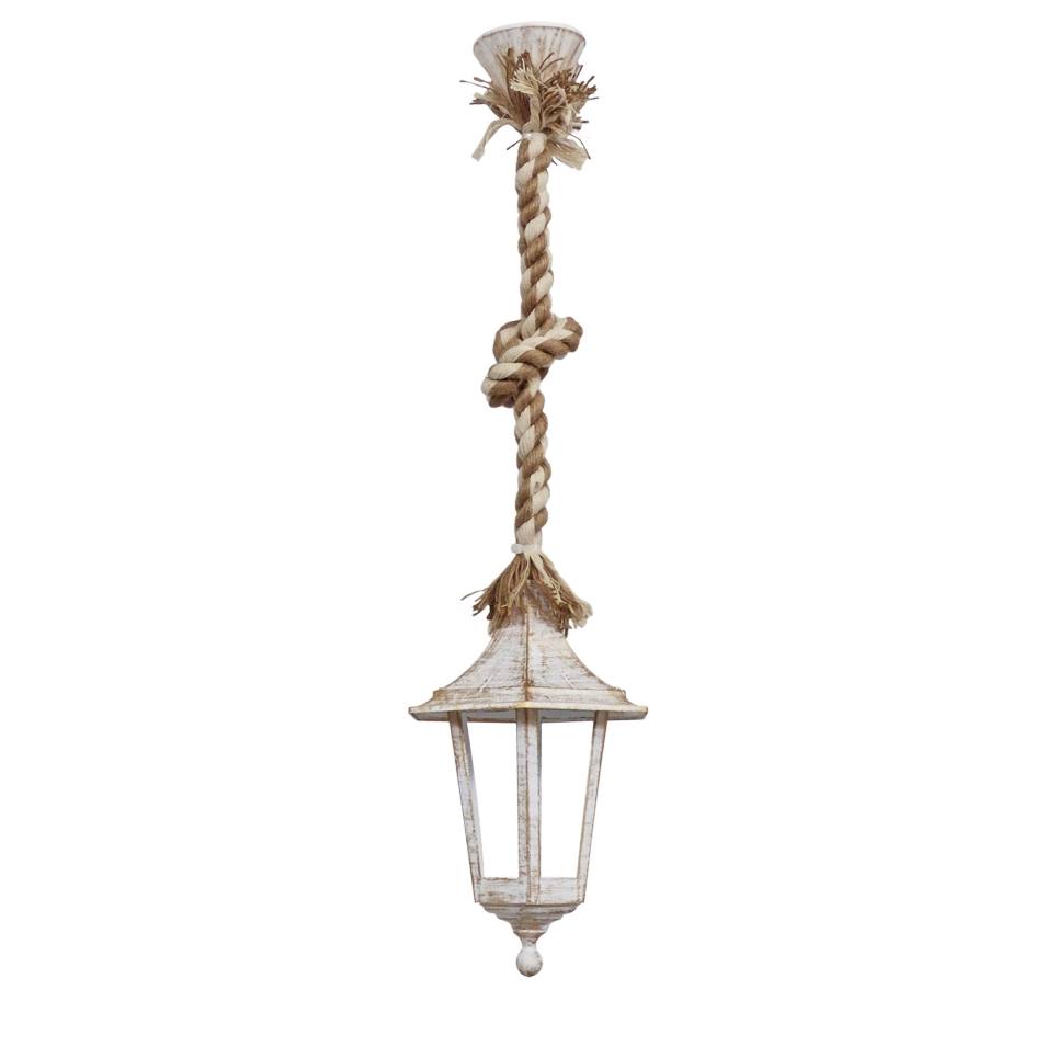 Heronia LP-400K ROPE ΜΙΧ-WH-BR ΚΡΕΜΑΣΤΟ ΦΑΝΑΡΙ