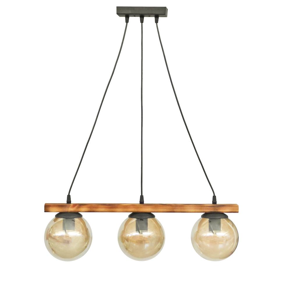 Heronia R-600CABLE RAGA 3/L WOOD ΚΡΕΜΑΣΤΟ ΞΥΛ.ΓΥΑΛΙ ΜΕΛΙ ΣΦΑΙΡΑΚΙ