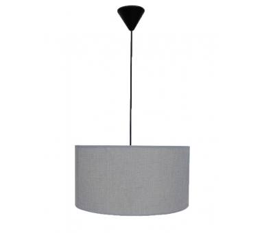 Heronia ΗΚ-04 ΓΚΡΙ Φ40 ΚΥΛΙΝΔΡΟΣ ΚΡΕΜΑΣΤΟ 1/L Ε/27 ME ΚΑΛΩΔΙΟ ΑΜΠΑΖΟΥΡ