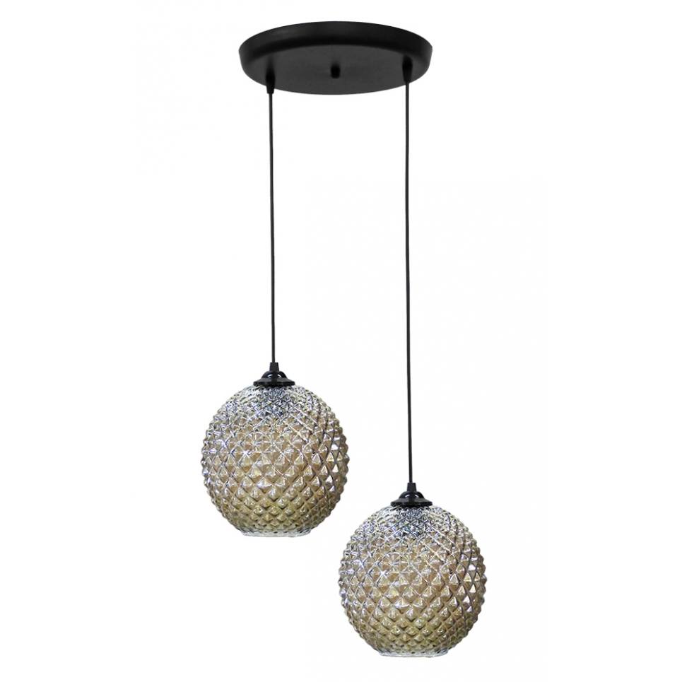 Heronia GL-5010 PENDEL 2/L BL-FUME BALL ΚΡΕΜΑΣΤΟ