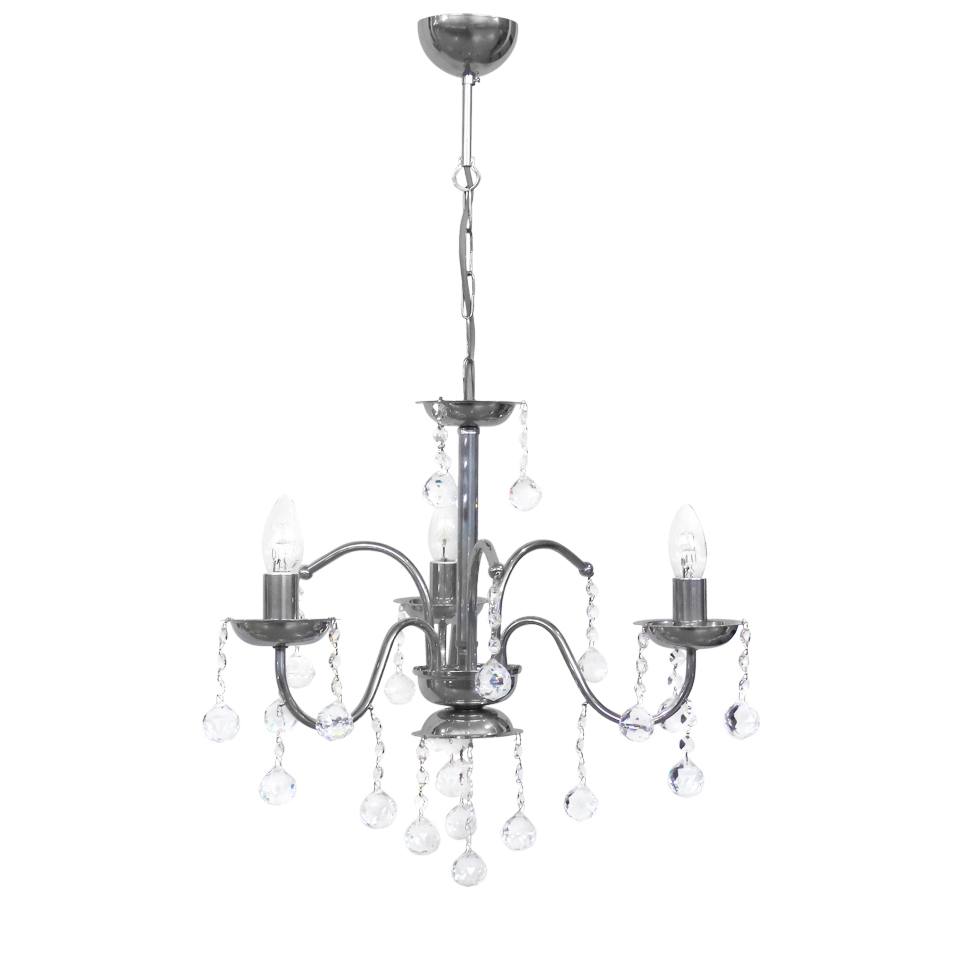 Heronia BISTRO/3L NIKEL ΠΟΛΥΦΩΤΟ Ε/14 ΚΕΡΙ ΜΕ ΚΡΥΣΤΑΛΛΑ