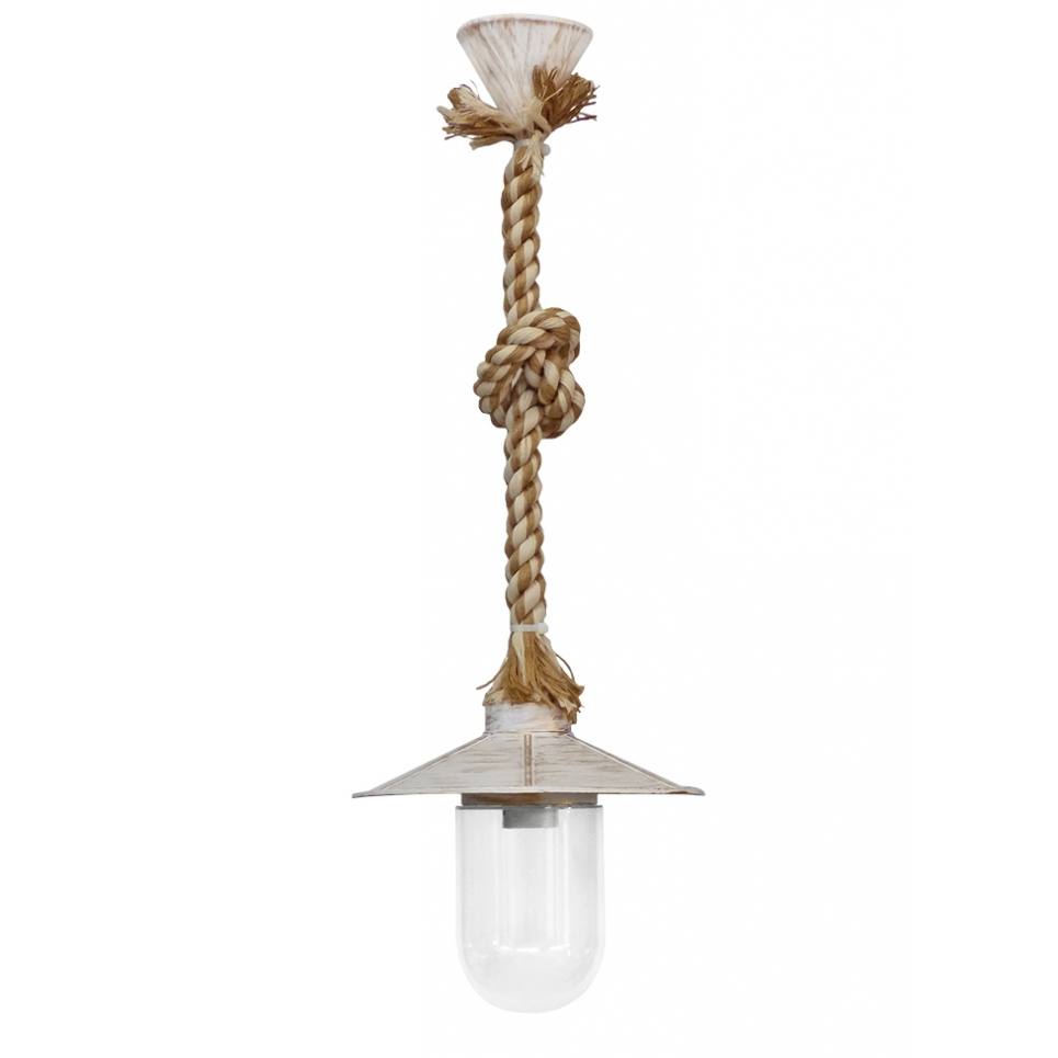 Heronia SLP-651K ROPE MIX-WH-BR ΚΡΕΜΑΣΤΟ ΤΑΜΠΛΑΣ-ΒΙΔΩΤΟ ΓΥΑΛΙ ΘΥΕΛΗΣ ME ΣΧΟΙΝΙ