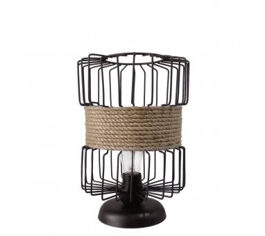 Heronia HAVANA/PR BARREL Η31cm x Φ20 ΠΟΡΤΑΤΙΦ ΜΕΤ.ΣΧΟΙΝΙ Ε/27