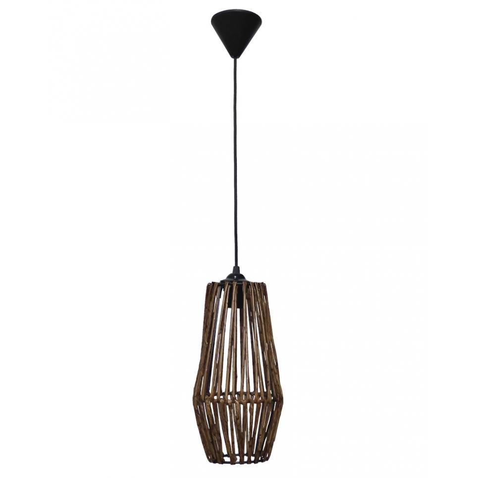 Heronia GEO-D- 1L BROWN ΚΡΕΜΑΣΤΟ Φ15 ΣΤΥΛ ΜΠΑΜΠΟΥ h100xΦ15