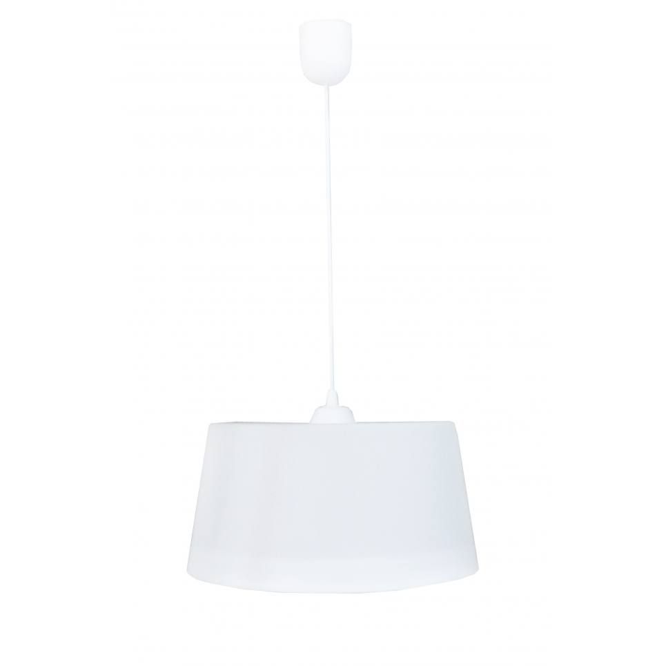 Heronia DRUM 1L WHITE Φ35 PENDEL ΚΡΕΜΑΣΤΟ ΠΛΑΣΤΙΚΟ Ε/27