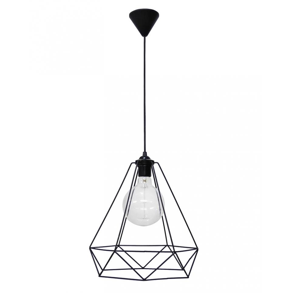 Heronia DM-01 NEW 1L BLACK METAL Μοντέρνο φωτιστικό