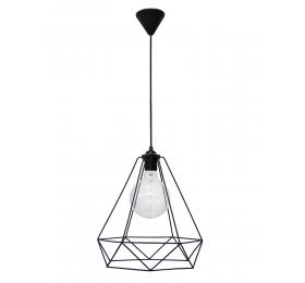 Heronia DM-01 NEW 1L BLACK METAL Μοντέρνο φωτιστικό