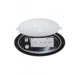 Heronia D-212 BLACK ΕΝΣΩΜΑΤΩΜΕΝΟ LED 12W ΟΒΑΛ