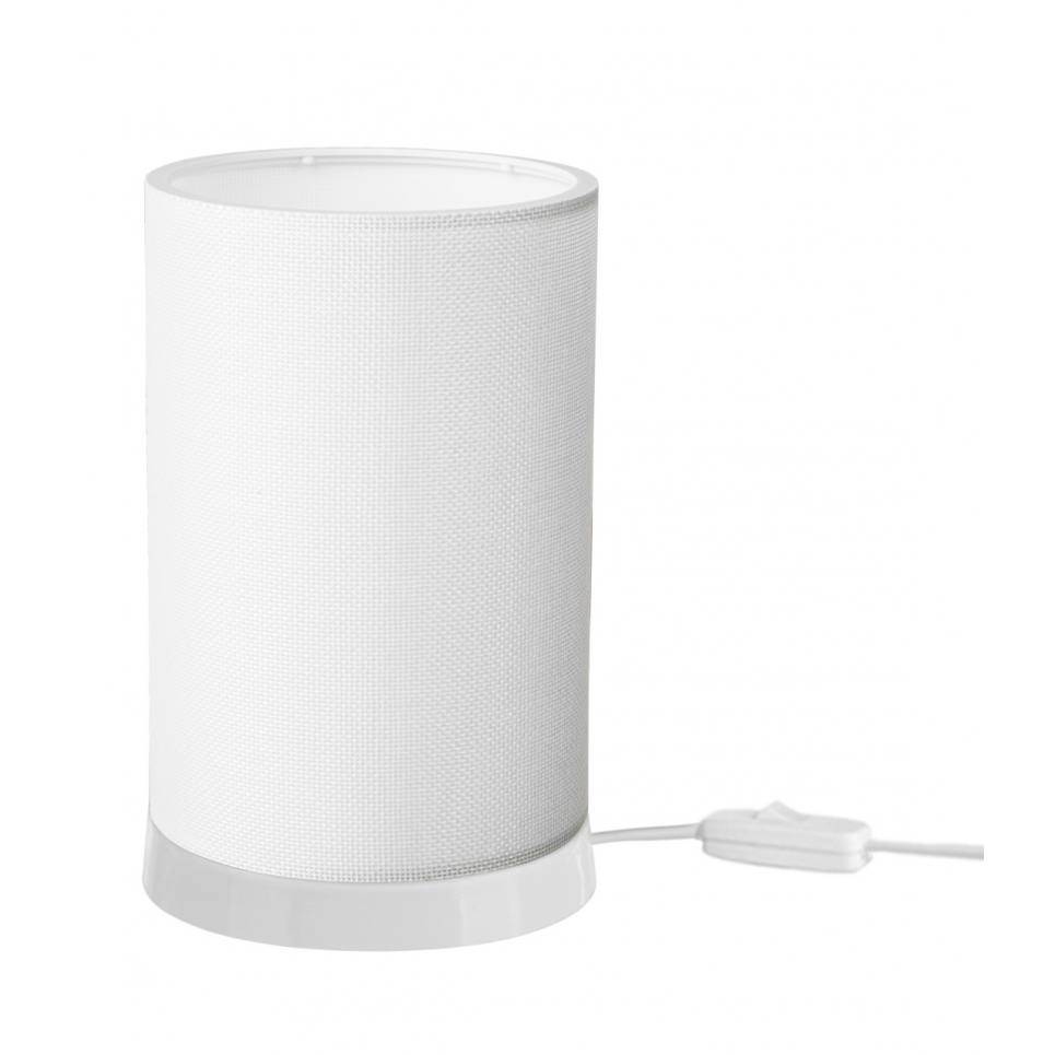 Heronia TL-07/H-01 WHITE/CREAM-WHITE ΠΟΡΤΑΤΙΦ ΚΥΛΙΝΔΡΙΚΟ ΑΜΠΑΖΟΥΡ Ε/27