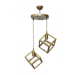 Heronia KYVOS/2L GOLD MAT PENDEL 2/L ΚΡΕΜΑΣΤΟ ΜΕΤ.