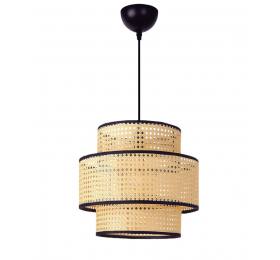 Heronia HK-VIENNA 1L Φ30 BAMBOO-RATTAN ΚΡΕΜΑΣΤΟ ΦΩΤΙΣΤΙΚΟ