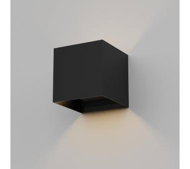 Heronia Φωτιστικό επιτοίχιο HER-04S BLACK εξωτερικού χώρου