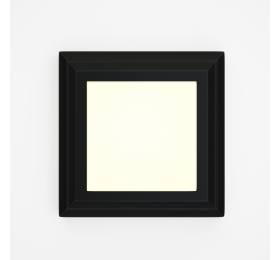 Heronia Φωτιστικό επιτοίχιο πλαφονιέρα HER-09 LED BLACK εξωτερικού χώρου