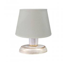 Heronia ΠΟΡΤΑΤΙΦ ΚΩΝΙΚΟ ΑΜΠΑΖΟΥΡ TL-08 Ø20 WH-BR/ΚΡΕΜ Ε/27