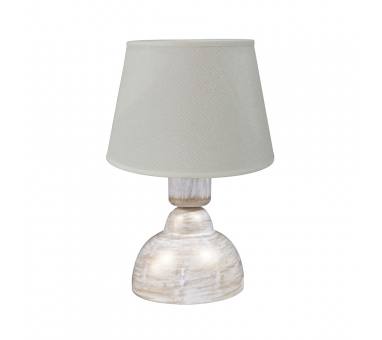 Heronia ΠΟΡΤΑΤΙΦ ΚΩΝΙΚΟ ΑΜΠΑΖΟΥΡ TL-09 Ø20 WH-BR/KΡΕΜ Ε/27