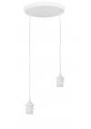 Heronia Φωτιστικό ανισόπεδο E/27 PENDEL 2/L RING WHITE ΣΚΕΛΕΤΟΣ
