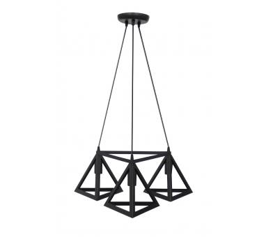 Heronia GIZA 3/L TRIANGLE BLACK PLASTIC-METAL ΚΡΕΜΑΣΤΟ