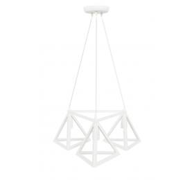 Heronia GIZA 3/L TRIANGLE WHITE PLASTIC-METAL ΚΡΕΜΑΣΤΟ
