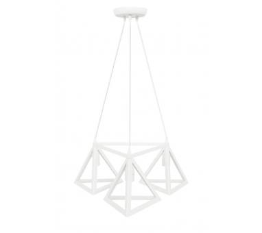 Heronia GIZA 3/L TRIANGLE WHITE PLASTIC-METAL ΚΡΕΜΑΣΤΟ