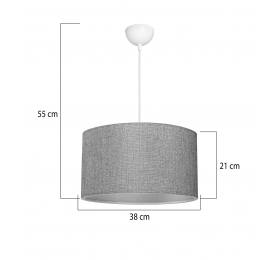 Heronia ΗΚΡ-04 ΓΚΡΙ Φ40 1/L ΚΡΕΜΑΣΤΟ ΑΜΠΑΖΟΥΡ ΚΥΛΙΝΔΡΟΣ