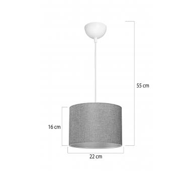 Heronia HKP-04 ΓΚΡΙ Φ22 1/L ΚΡΕΜΑΣΤΟ ΑΜΠΑΖΟΥΡ ΚΥΛΙΝΔΡΟΣ