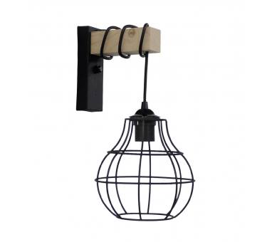 Heronia FUN-50AP SQUARE BLACK ΑΠΛΙΚΑ ΞΥΛΙΝΗ ΜΕ ΠΛΕΓΜΑ