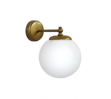 Heronia GL-600/AP GOLD MAT-WHITE ΑΠΛΙΚΑ ΣΦΑΙΡΑΚΙ Φ15