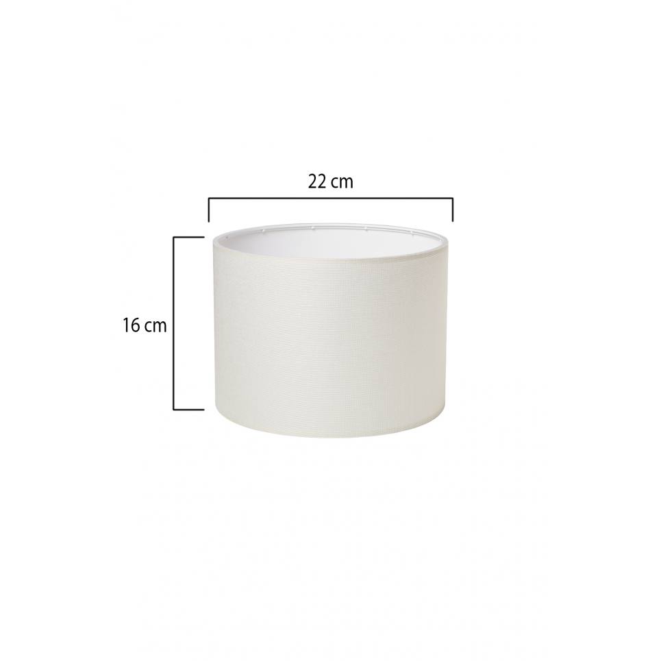 Heronia HP-01 ΛΕΥΚΟ/ΚΡΕΜ Φ22 ΑΜΠΑΖΟΥΡ ΚΥΛΙΝΔΡΟΣ