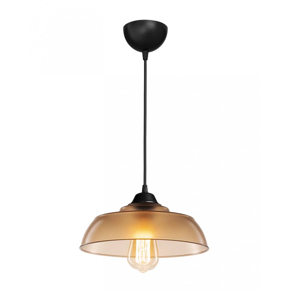 Heronia Κρεμαστό φωτιστικό PUBLIC 1/L NEW MELI AMBER  ΚΡΕΜΑΣΤΟ ΠΛΑΣΤΙΚΟ