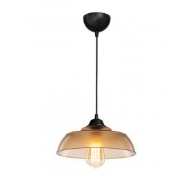 Heronia Κρεμαστό φωτιστικό PUBLIC 1/L NEW MELI AMBER  ΚΡΕΜΑΣΤΟ ΠΛΑΣΤΙΚΟ