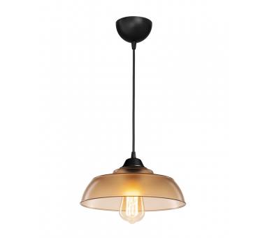 Heronia Κρεμαστό φωτιστικό PUBLIC 1/L NEW MELI AMBER  ΚΡΕΜΑΣΤΟ ΠΛΑΣΤΙΚΟ