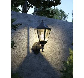 Heronia LP-410-1 BLACK ΦΑΝΑΡΙ UP-DOWN ΕΞΑΓΩΝΟ ΠΛΑΣΤΙΚΟ