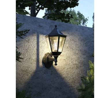 Heronia LP-410-1 BLACK ΦΑΝΑΡΙ UP-DOWN ΕΞΑΓΩΝΟ ΠΛΑΣΤΙΚΟ