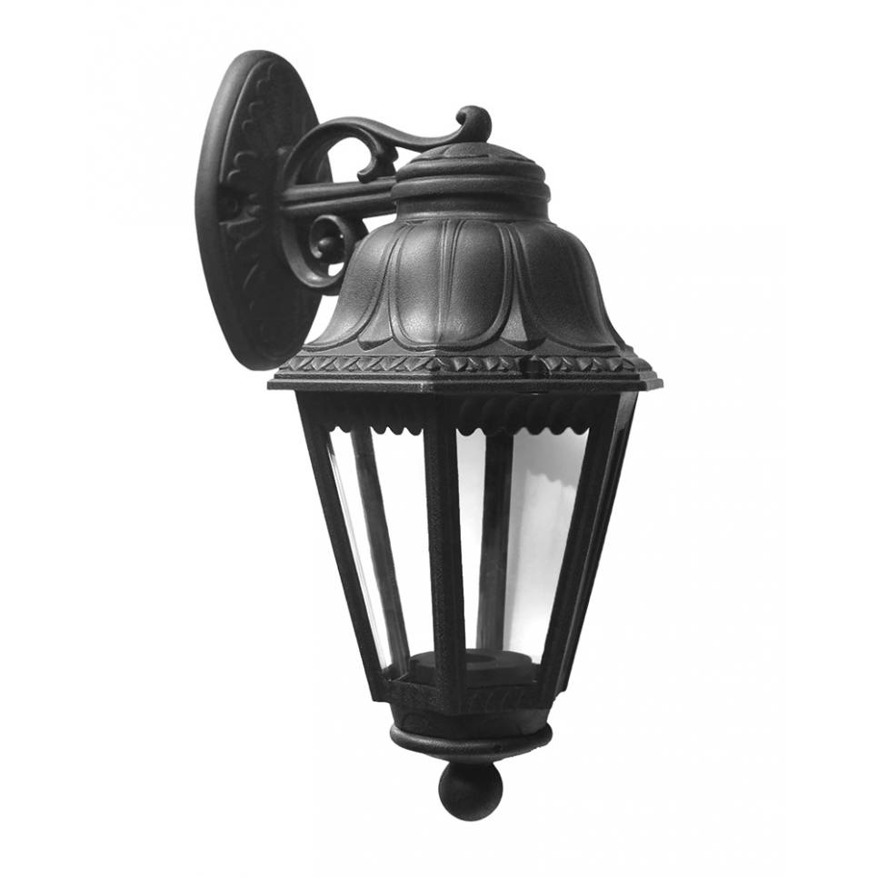 Heronia LP-550 BLACK ΦΑΝΑΡΙ UP-DOWN ΕΞΑΓΩΝΟ ΠΛΑΣΤΙΚΟ