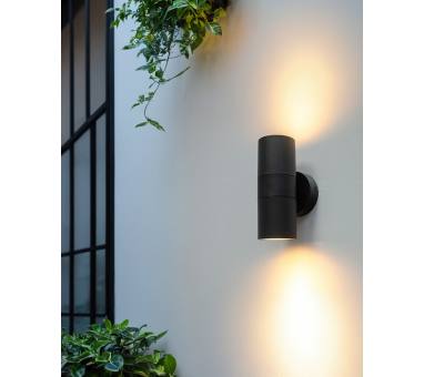 Heronia CH-02 GREY GU10 PLASTIC 2/L UP-DOWN ΣΠΟΤ