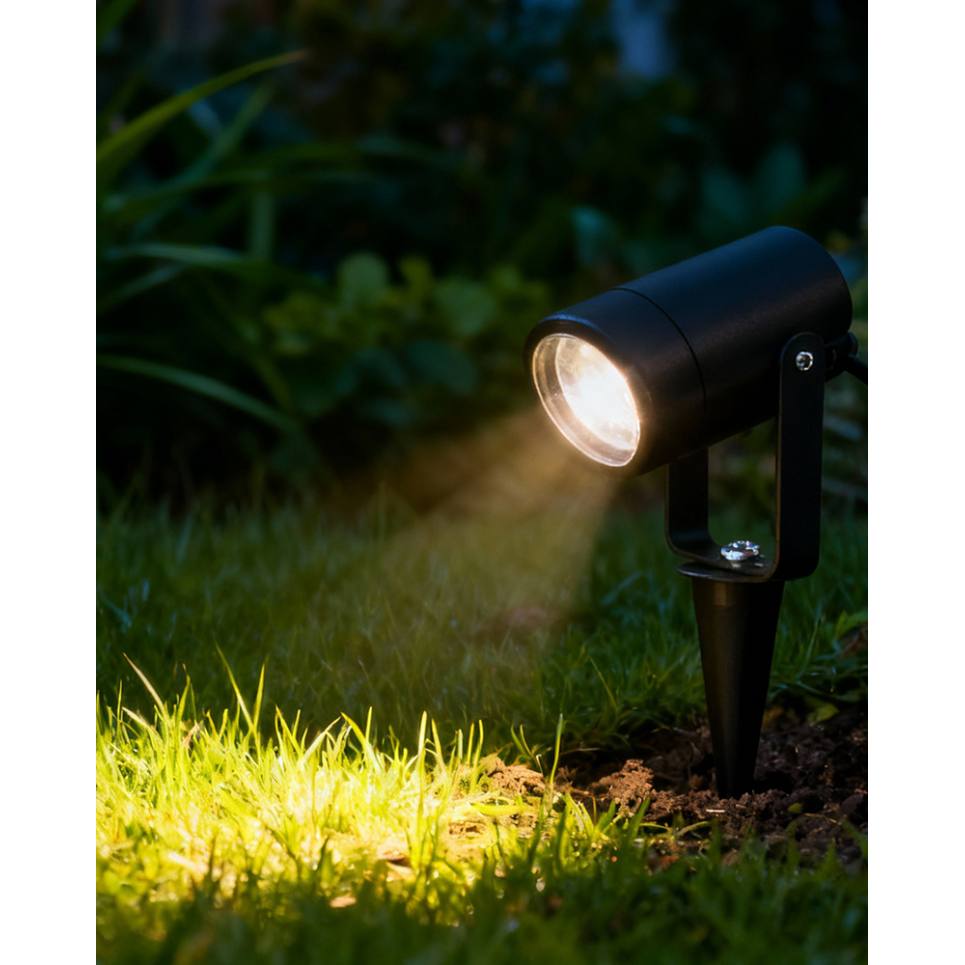 Heronia CH-08 BLACK ΚΑΡΦΩΤΟ ΚΙΝΗΤΟ GU10 PLASTIC ΣΠΟΤ