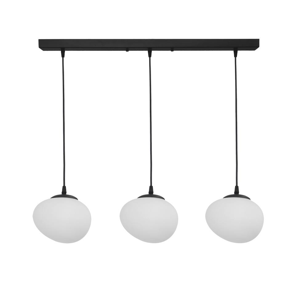 Heronia Φωτιστικό /οροφής ανισόπεδο GL-800/3L RAGA BL-WHITE VOTSALO