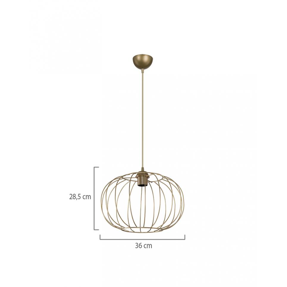 Heronia DM-06 GOLD MAT 1/L ΟΒΑΛ ΚΡΕΜΑΣΤΟ