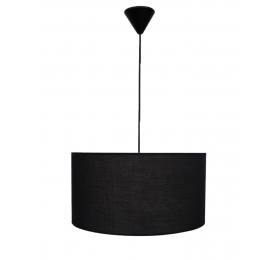 Heronia ΗΚ-03 ΜΑΥΡΟ Φ40 ΚΥΛΙΝΔΡΟΣ ΚΡΕΜΑΣΤΟ 1/L Ε/27 ME ΚΑΛΩΔΙΟ ΑΜΠΑΖΟΥΡ