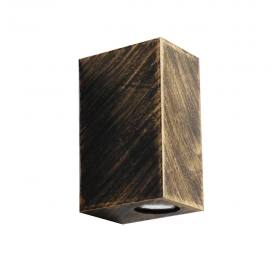 Heronia C-042 BRONZE 2/L UP-DOWN ΣΠΟΤ ΤΕΤΡΑΓΩΝΟ 2XGU10