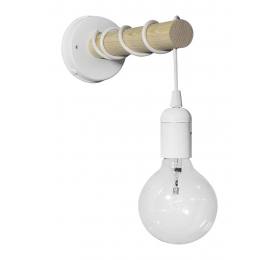 Heronia Ε/27ΑΡ STICK WH-WHITE ΑΠΛΙΚΑ ΞΥΛΟ