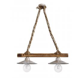 Heronia ΜΙΧ-150RAGA 2/L ROPE ΜΙΧ-WH-BR ΚΡΕΜΑΣΤΟ