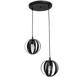 Heronia LAMA/2L PENDEL BLACK Φ18 ΚΡΕΜΑΣΤΟ