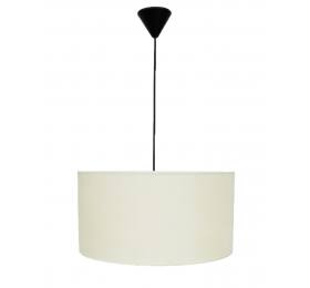 Heronia ΗΚ-01 ΛΕΥΚΟ/ΚΡΕΜ Φ40 ΚΥΛΙΝΔΡΟΣ ΚΡΕΜΑΣΤΟ 1/L Ε/27 ME ΚΑΛΩΔΙΟ ΑΜΠΑΖΟΥΡ