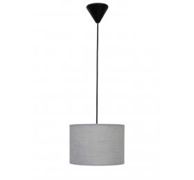 Heronia ΗΚ-04 ΓΚΡΙ Φ20 ΚΥΛΙΝΔΡΟΣ ΚΡΕΜΑΣΤΟ 1/L Ε/27 ME ΚΑΛΩΔΙΟ ΑΜΠΑΖΟΥΡ